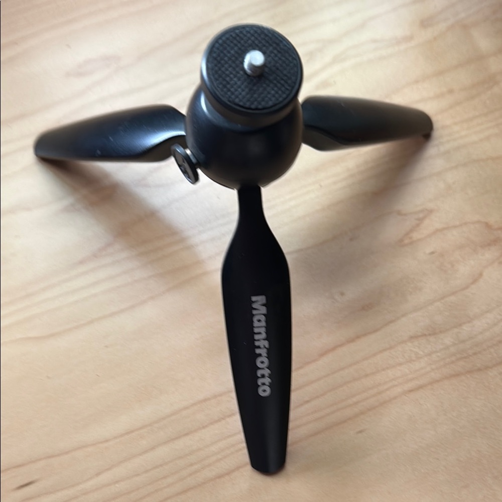FREE with purchase!*   Manfrotto Black Mini camera travel pocket Tripod